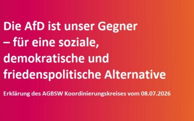 Die AfD ist unser Gegner –  für eine soziale, demokratische und friedenspolitische Alternative
